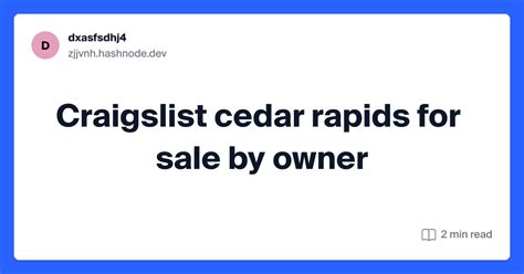 craigslist cedar rapids